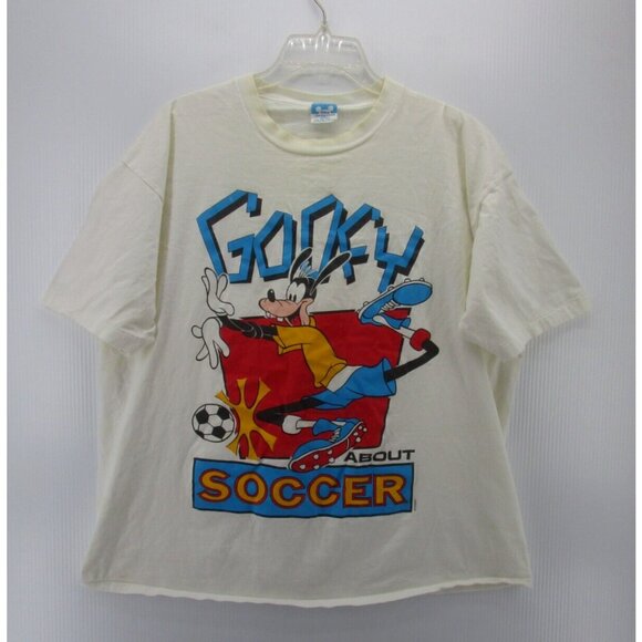 Disney Other - VINTAGE Disney Goofy Shirt One occer Graphic Single Stitch 90s *